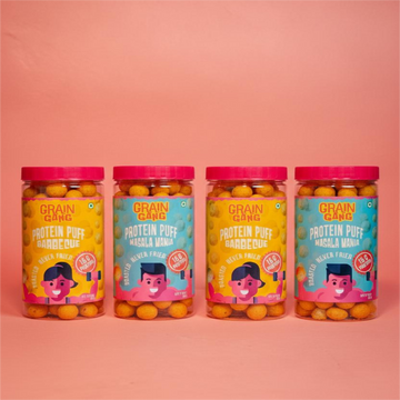 CRUNCHY PROTEIN PUFF COMBO - PACK OF 4