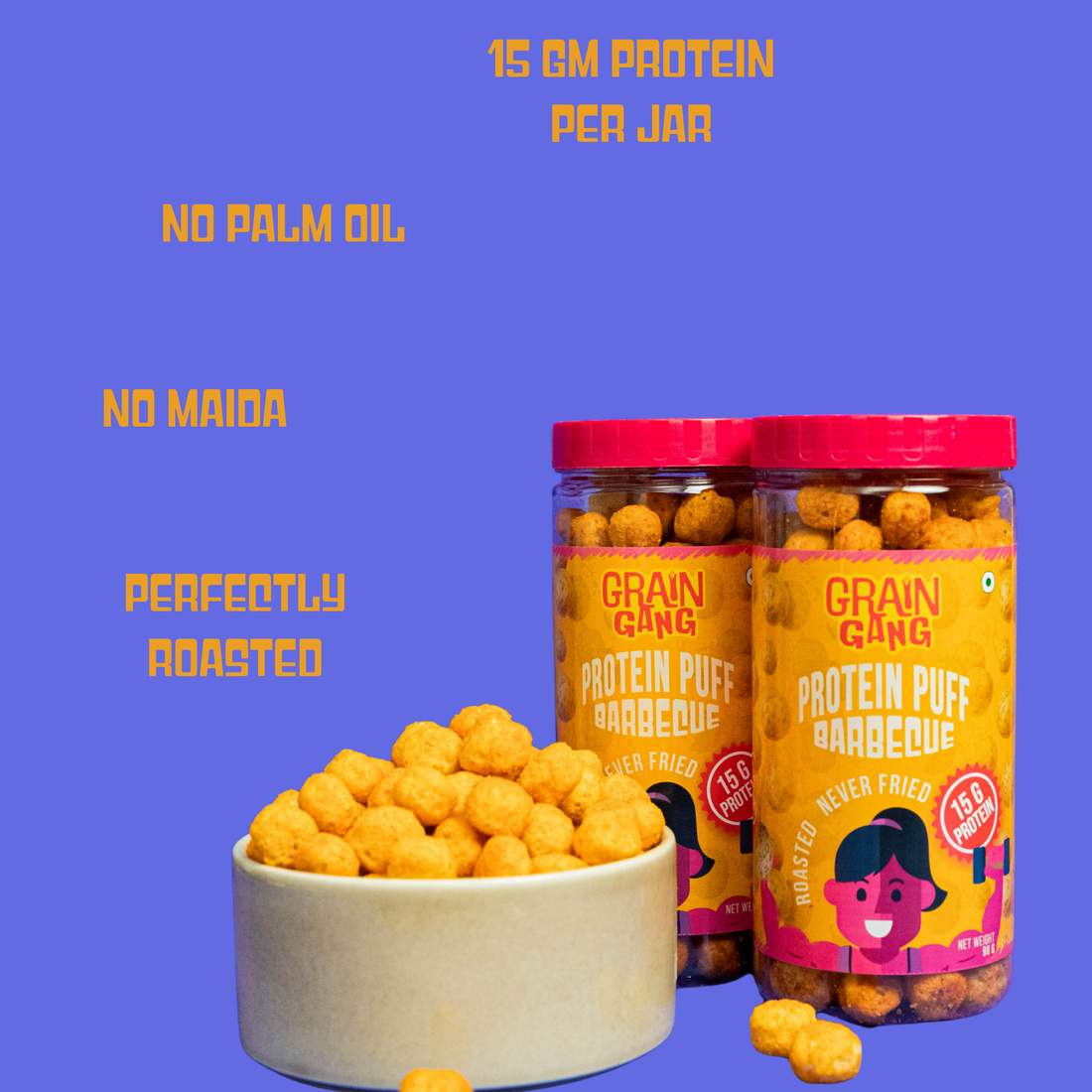 Barbecue Protein Puffs (90 Grams) – 15g Protein